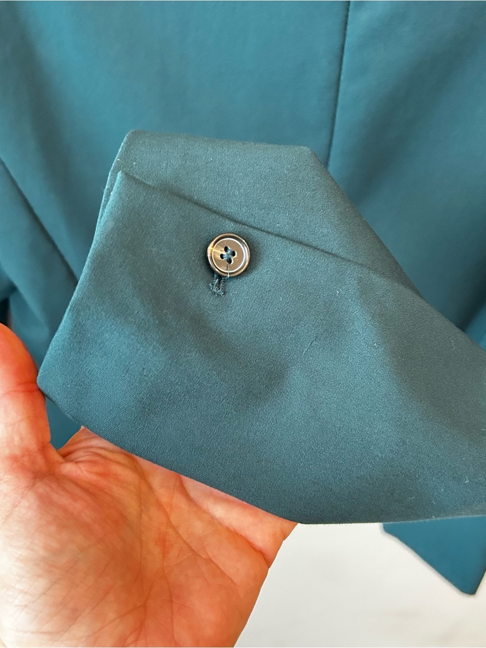 Zara Teal Tailored Blazer Size 8 Dark Academia Corporate Girlie Office Siren - Picture 6 of 10